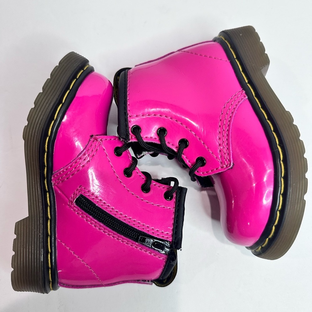 Dr. Marten’s Bright Pink Lace-Up Boots - Picture 8 of 8